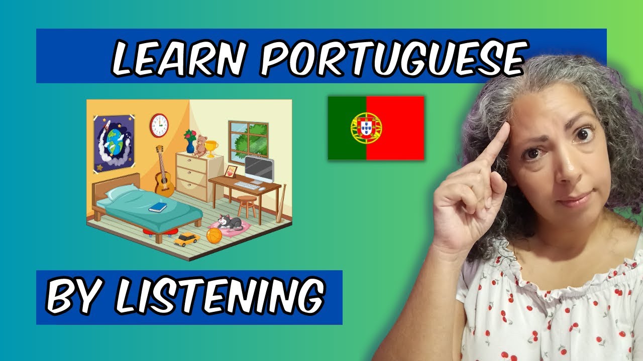 Can you describe a room in Portuguese?