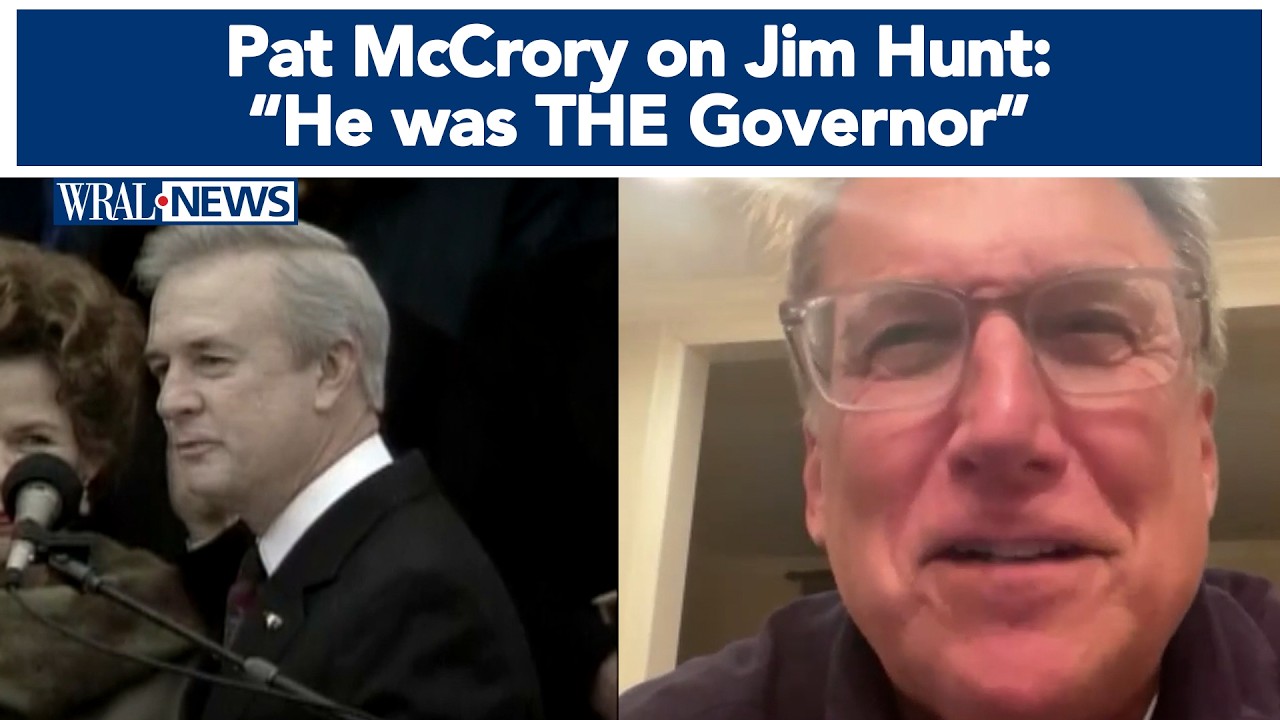 'Hunt was The Governor': Former NC Governor Pat McCrory reflects on the passing of Jim Hunt