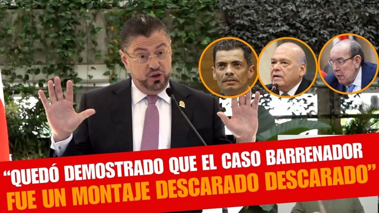 Rodrigo Chaves califica el caso Barrenador como “un montaje descarado” y acusa a...