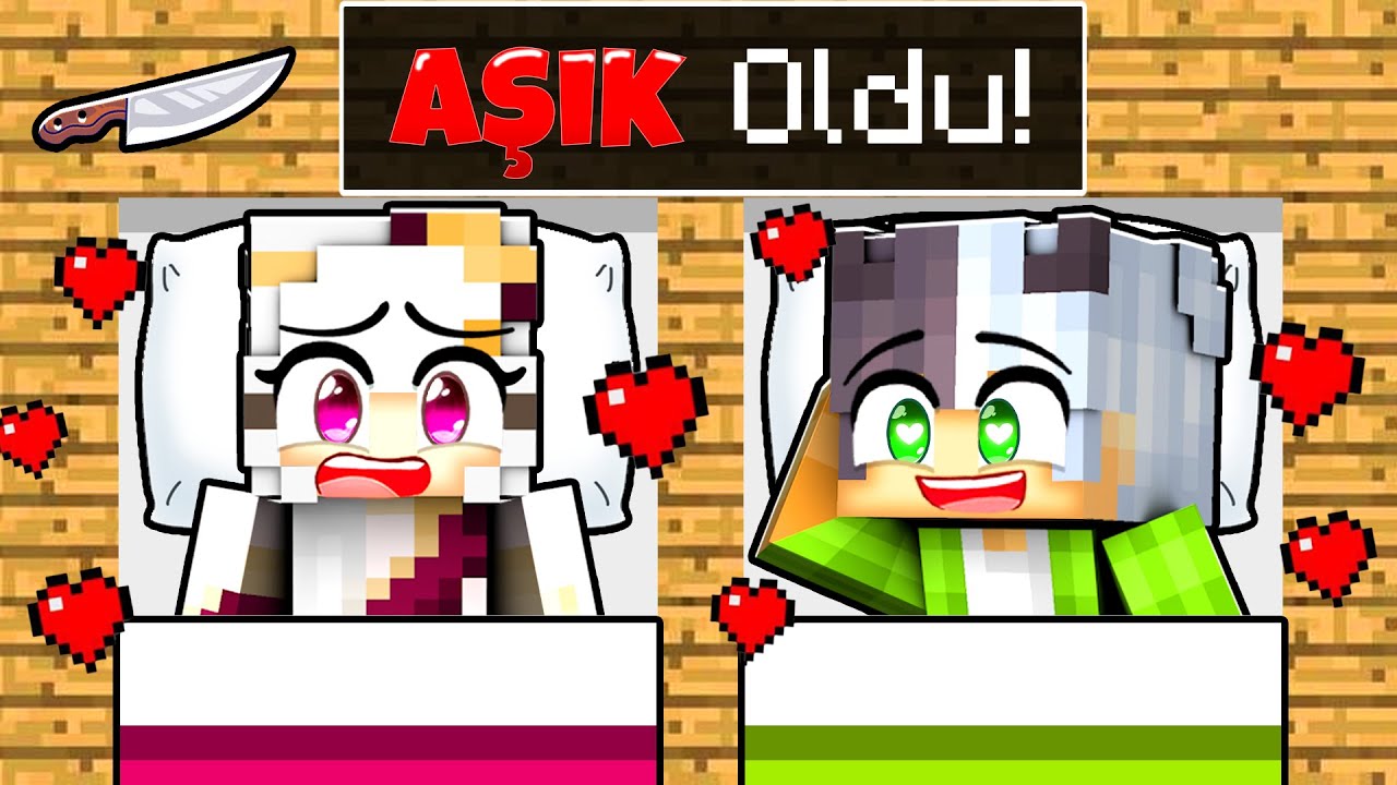 Psikopat Kız Beni Pijama Partisine Çağırdı!😱 -Minecraft