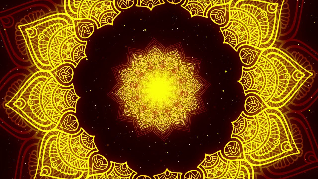 4K Ethnic Golden Mandala Background Loops - Free Video Background Loops, Intro Template ,4k VJ Loops