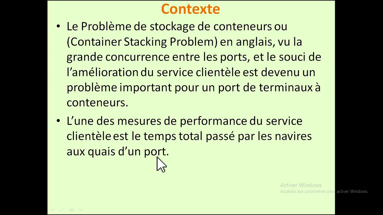 Résolution du Problème de stockage de conteneurs CPLEX sous  PYTHON