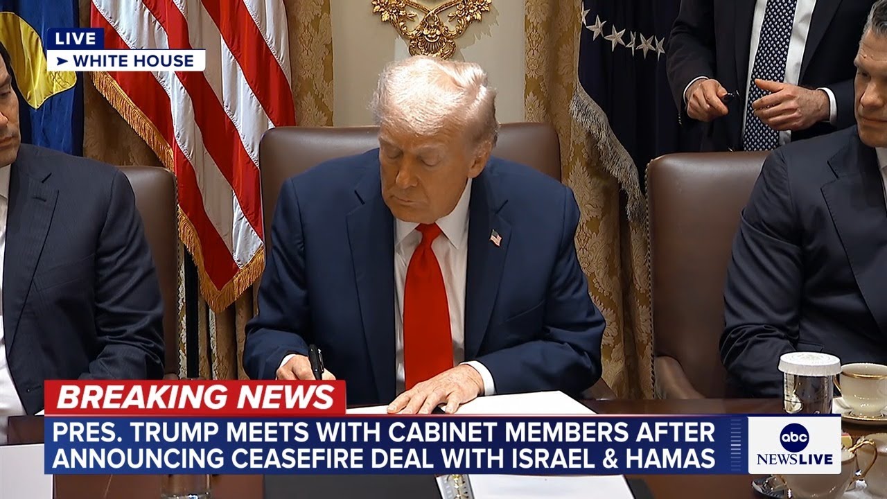 LIVE: President Trump leads cabinet meeting in the White House