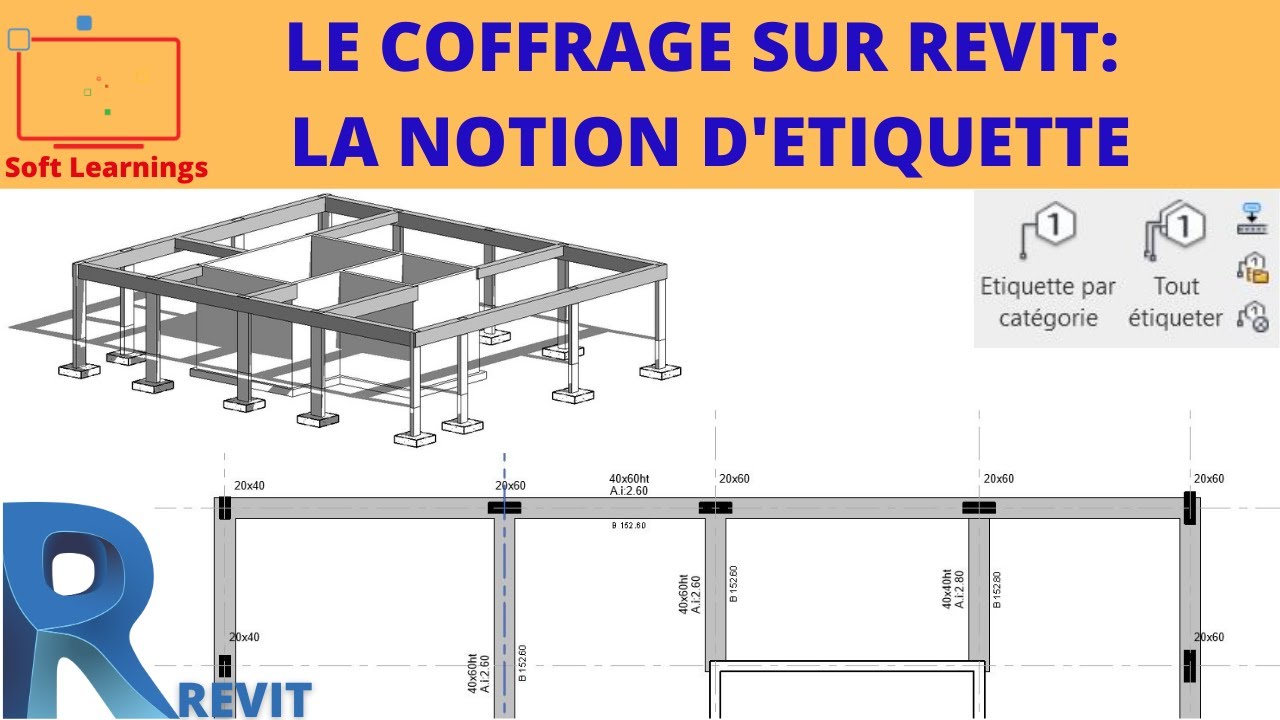 COMMENT ANNOTER LES ÉLÉMENTS DE MANIÈRE AUTOMATIQUE SUR REVIT STRUCTURE 2019 : LES ÉTIQUETTES