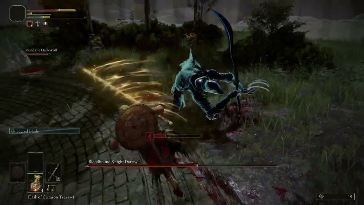 Summoning Blaidd to fight Darriwil | Elden Ring