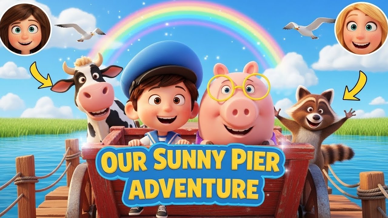 3D Animation Stoty / StoryTime Animations/ Sunny Day Adventure on the Pier