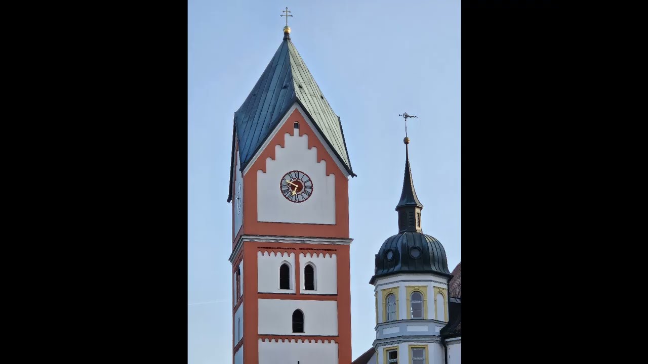 Scheyern (PAF) Klosterkirche Hl. Kreuz : Teilgeläut, Einzelglocken und Vollgeläut (Tonaufnahme)