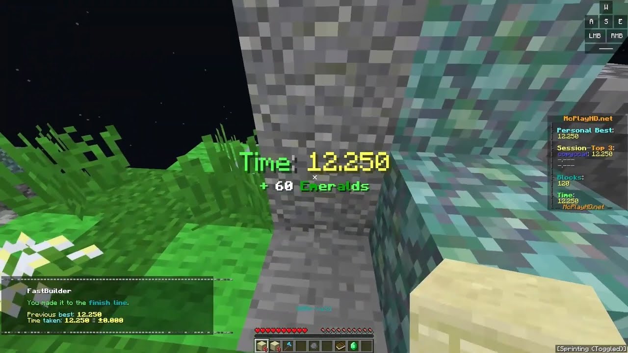 12.25 on McplayHD and other PBs