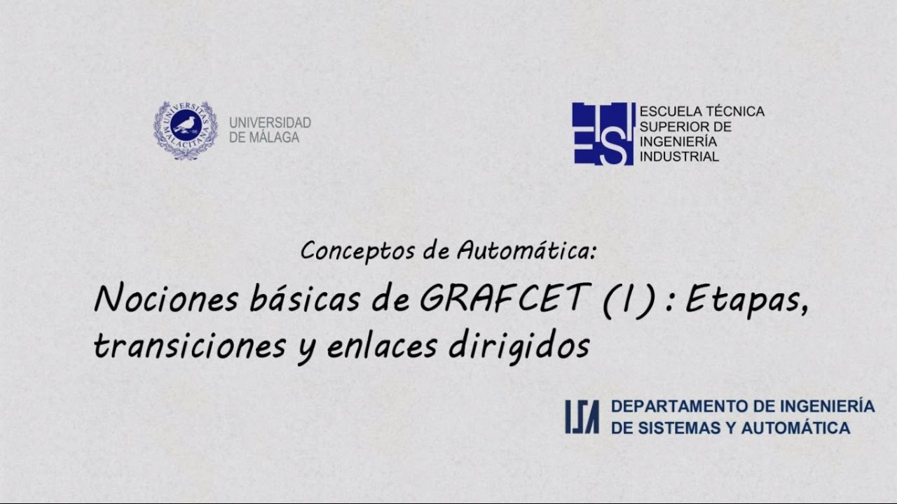 Nociones básicas de GRAFCET (I): Etapas, transiciones y enlaces dirigidos