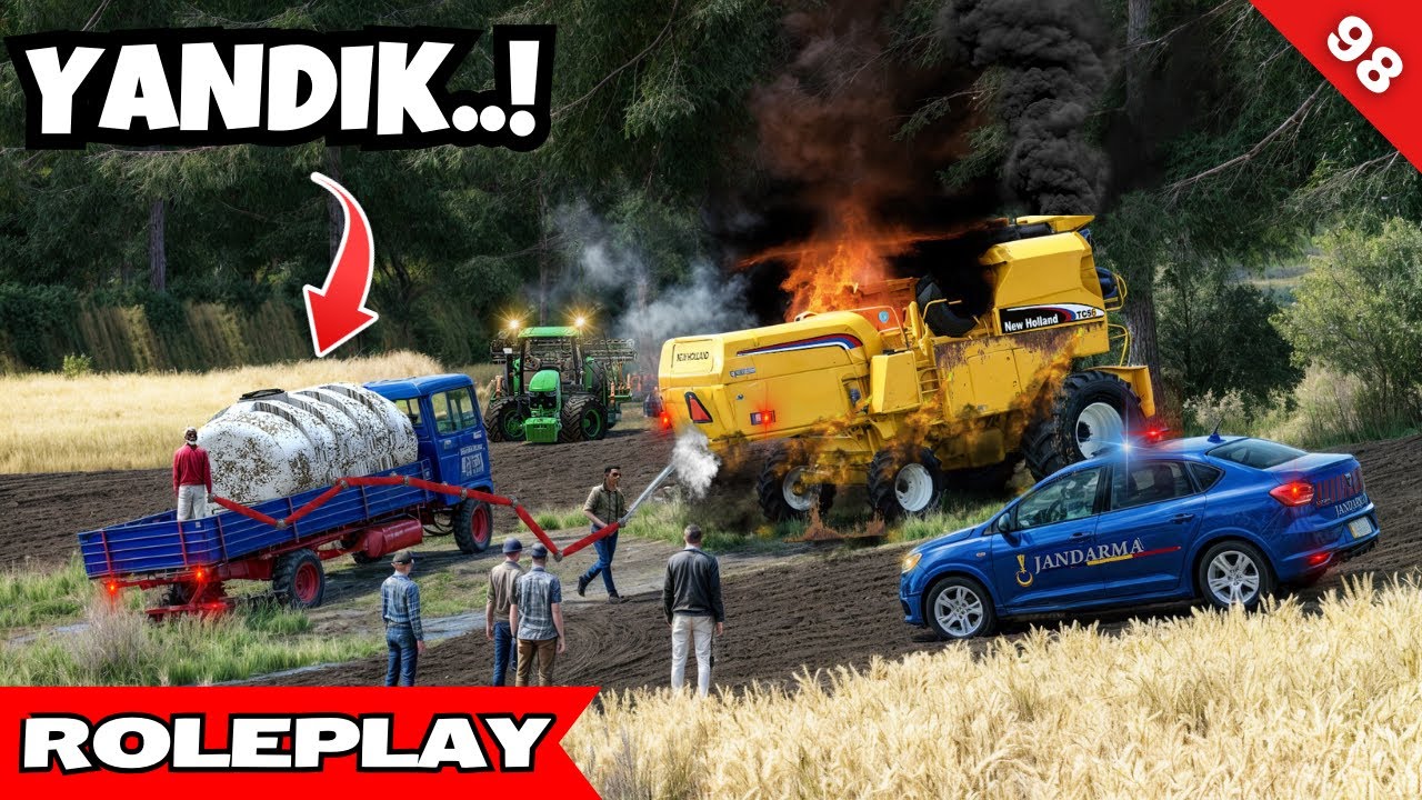 EFSANE BİÇERE NAZAR DEĞDİ, YANDIK!!! | NEWHOLLAND TC56 | FS 22 GERÇEK HAYAT | MEDRP ANKARA | S3 B98