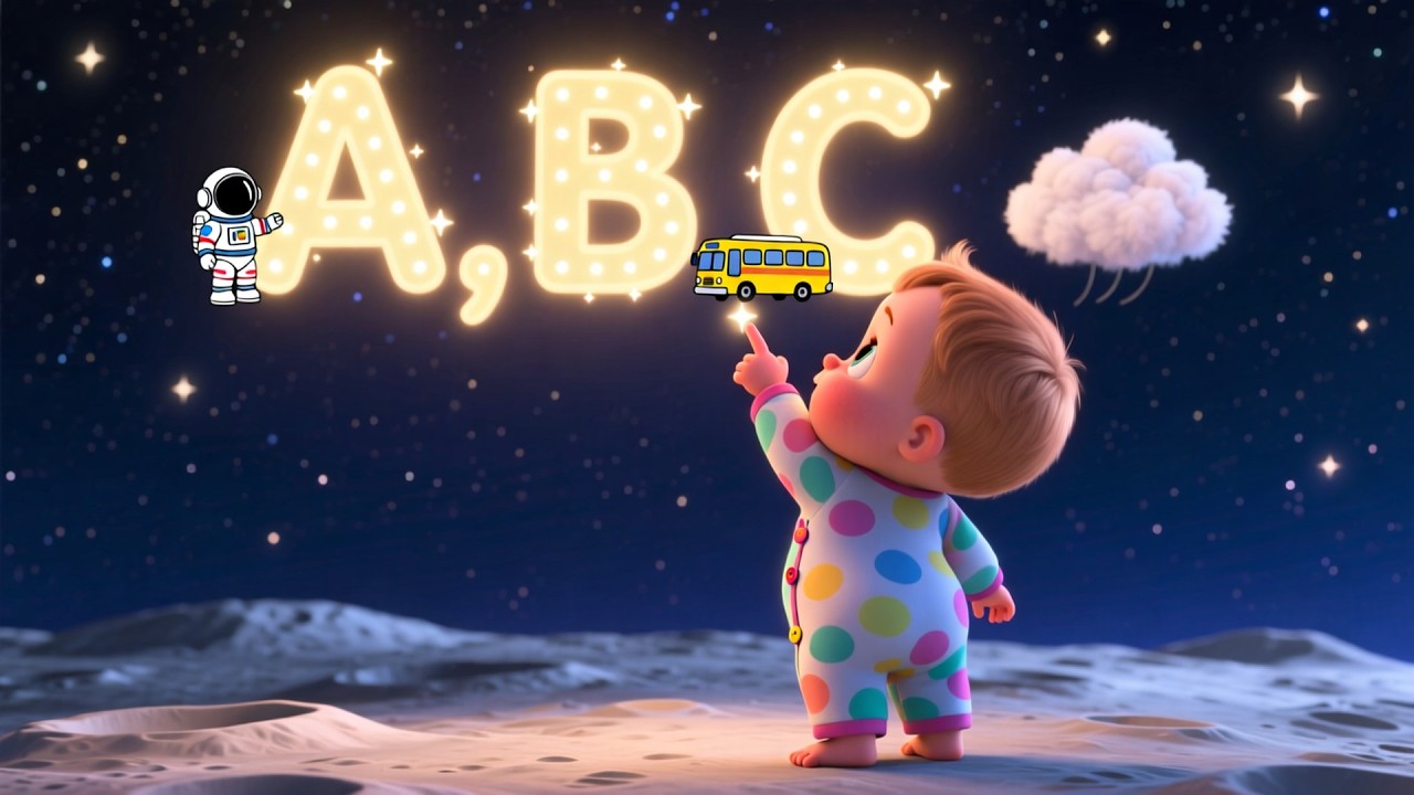 Baby Dances on the Moon | Cute Kids Dance Song | Magical Lunar Adventure 🌙💃