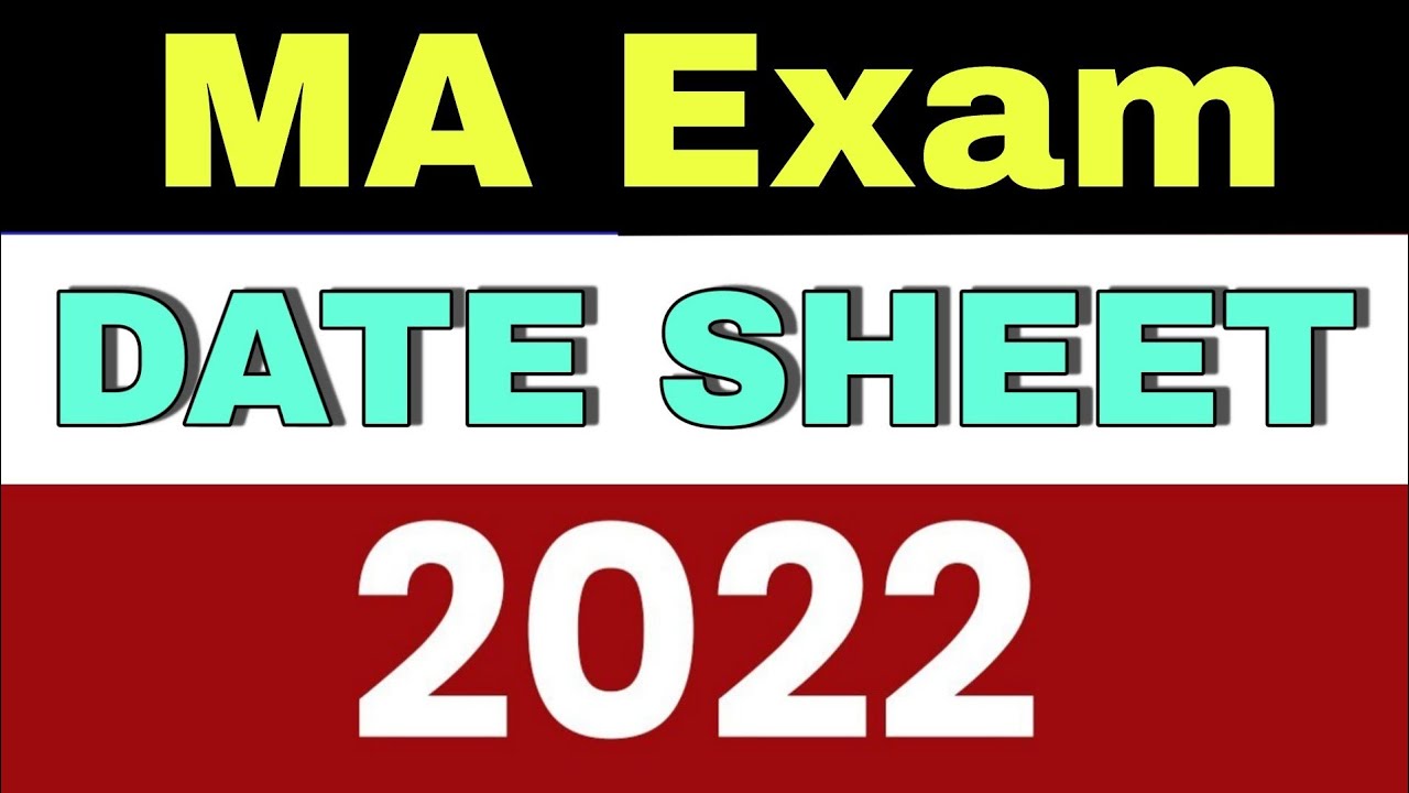 Punjab University MA MSC Exam ||  Supplementary Exam 2022 || MA  Date sheet 2022