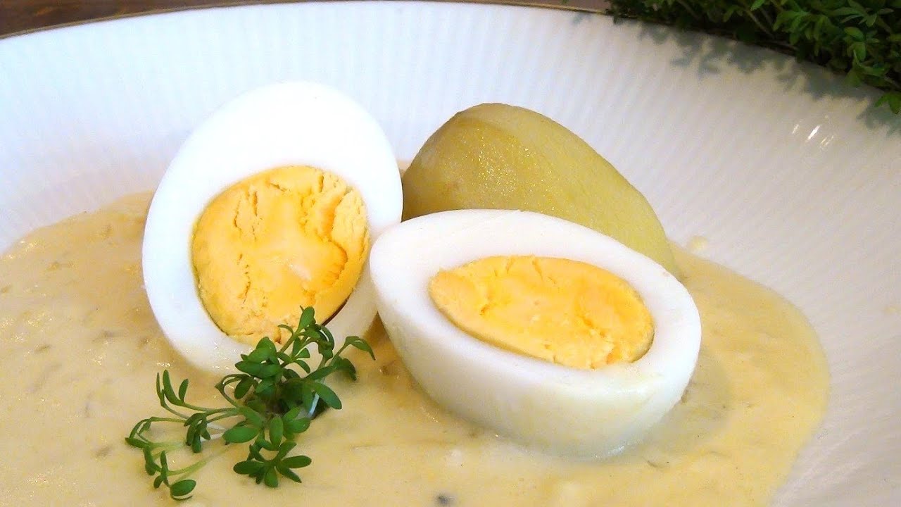 Eier in Senfsauce / vegetarisch
