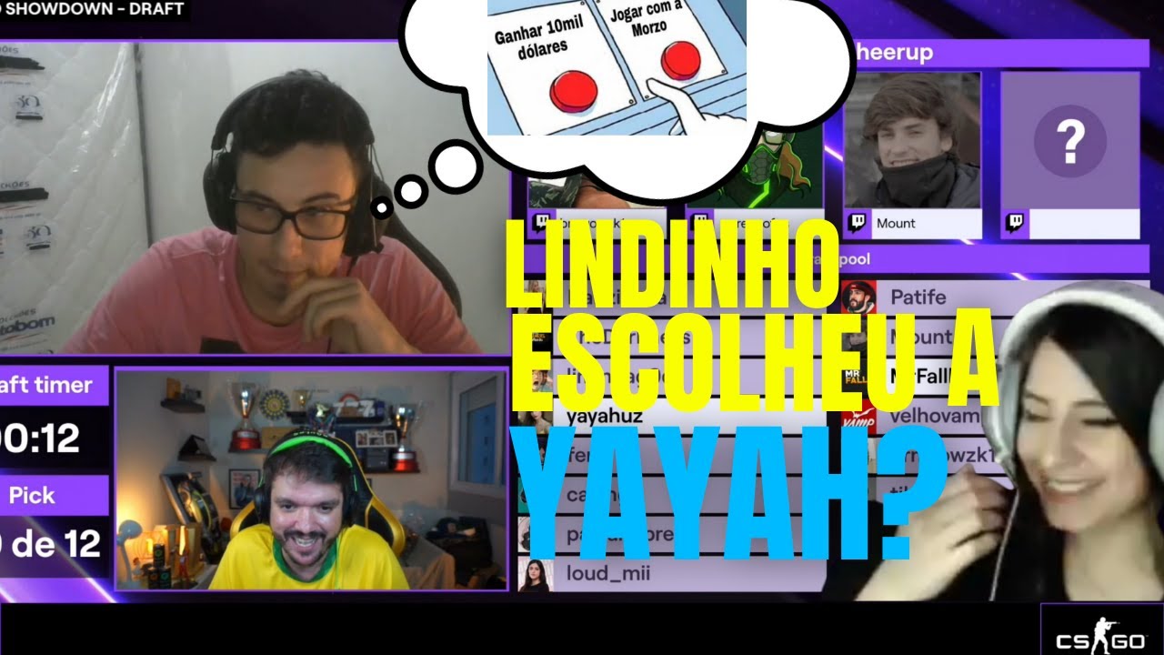 LINDINHO: YAYAH OU 10 MIL  DÓLARES (DRAFT TWITCH RIVALS)- BANDO DA TRIBO
