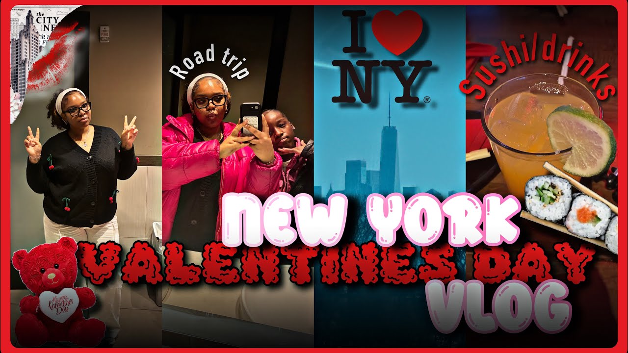NEW YORK VALENTINE’S DAY VLOG | sushi restaurant, Road Trip, family fun, 