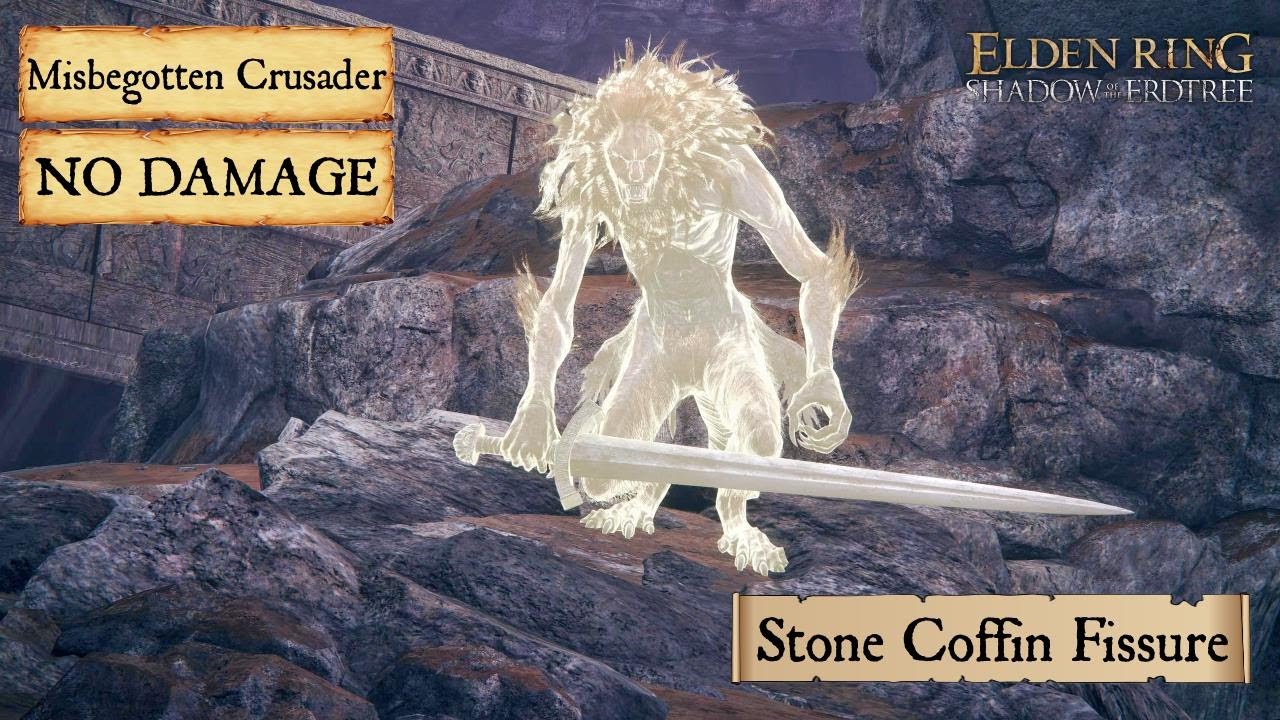 Elden Ring DLC #43 - Misbegotten Crusader (Stone Coffin Fissure) [No Damage, NG+]