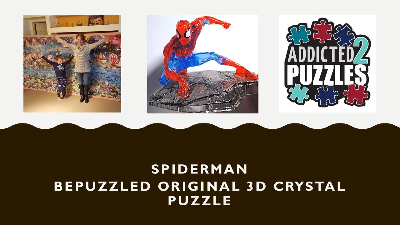 Spiderman 3D Crystal Puzzle by Bepuzzled Tutorial