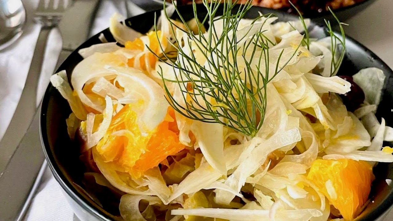 Fennel, Orange & Shallot Salad from Greek Online Cooking Class Inspired by Janni Kyritsis