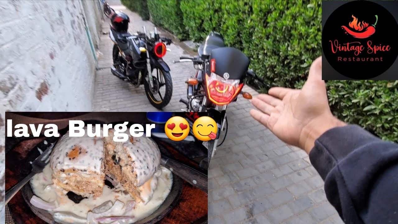 Lava Burger at vintage spice restaurant 😋/ AH vlogs /