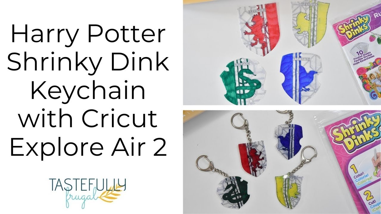Harry Potter Shrinky Dink Keychains with Cricut Explore Air 2