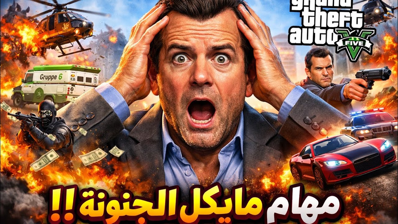 سلسلة تختيم Gta5 الحلقة الثانية#2:عملت مهمات مايكل المجنونة😱😈