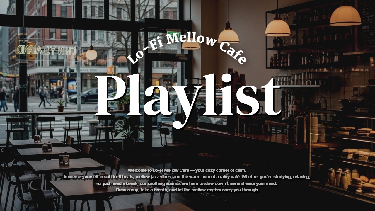 [▶Playlist] Lo-Fi Mellow Cafe - Background Music for Quiet Cafe Time Lofi Instrumental