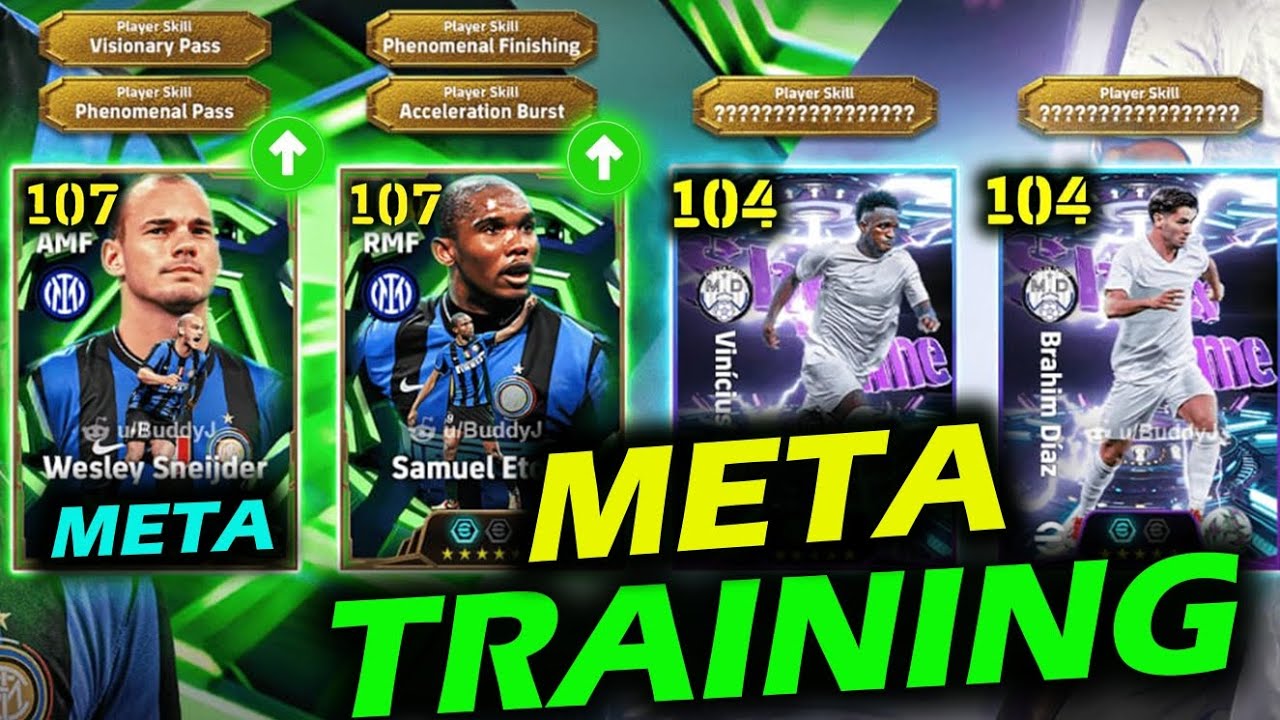 Samuel Eto'o/ Sneijder/ Vinicius Junior/ Brahim Diaz BEST Training Guide efootball 2026