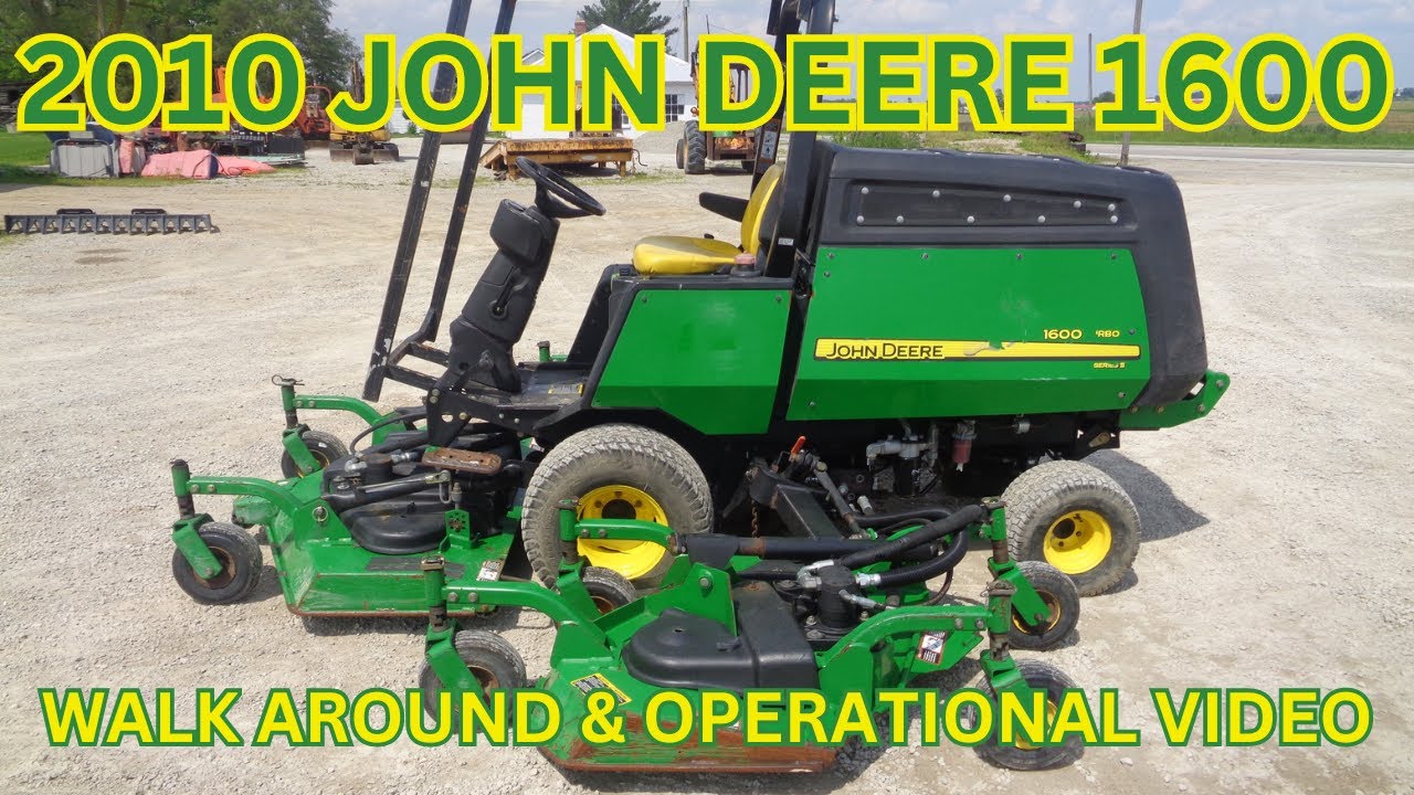 Видеоролик о внешнем осмотре и эксплуатации John Deere 1600 Turbo Series II 2010 года выпуска: 16...
