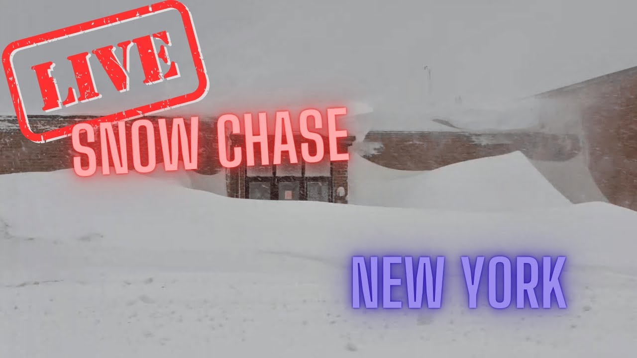 Heavy Lake Effect Snow in New York - Winter Storm Warning - Live Chase Archive
