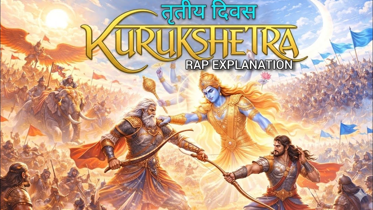 कुरुक्षेत्र तृतीय दिवस | Kurukshetra Day 3 | Mahabharat War Rap 2026 | Garud vs Ardhachandra Vyuh ||