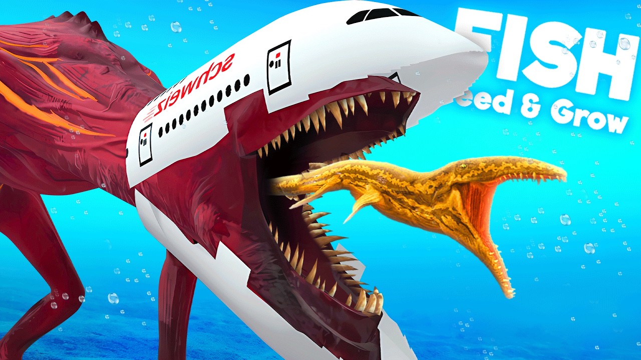 ЗАРАЖЕННОЕ НЕБО съедает ВСЮ РЫБУ в игре Feed and Grow Fish!