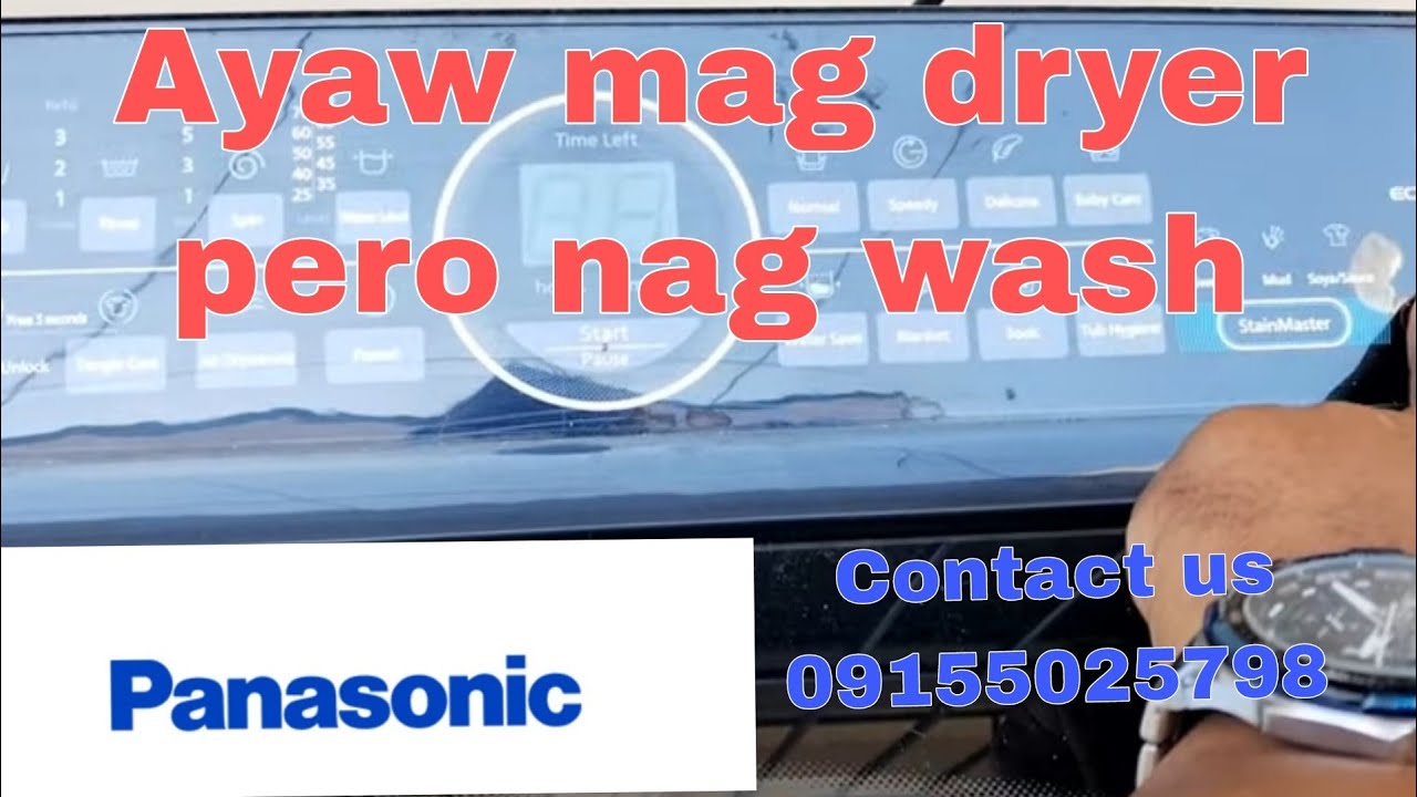 Nag wawash pero hangang drain lang ayaw mag spin, Panasonic Automatic washing at Cabuyao Laguna