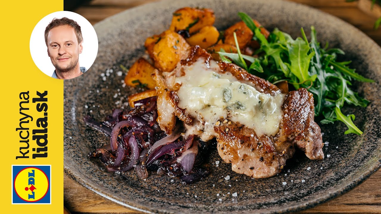 Šťavnatá krkovička s gorgonzolou a opekanými zemiakmi 🥩 | Marcel Ihnačák | Kuchyňa Lidla