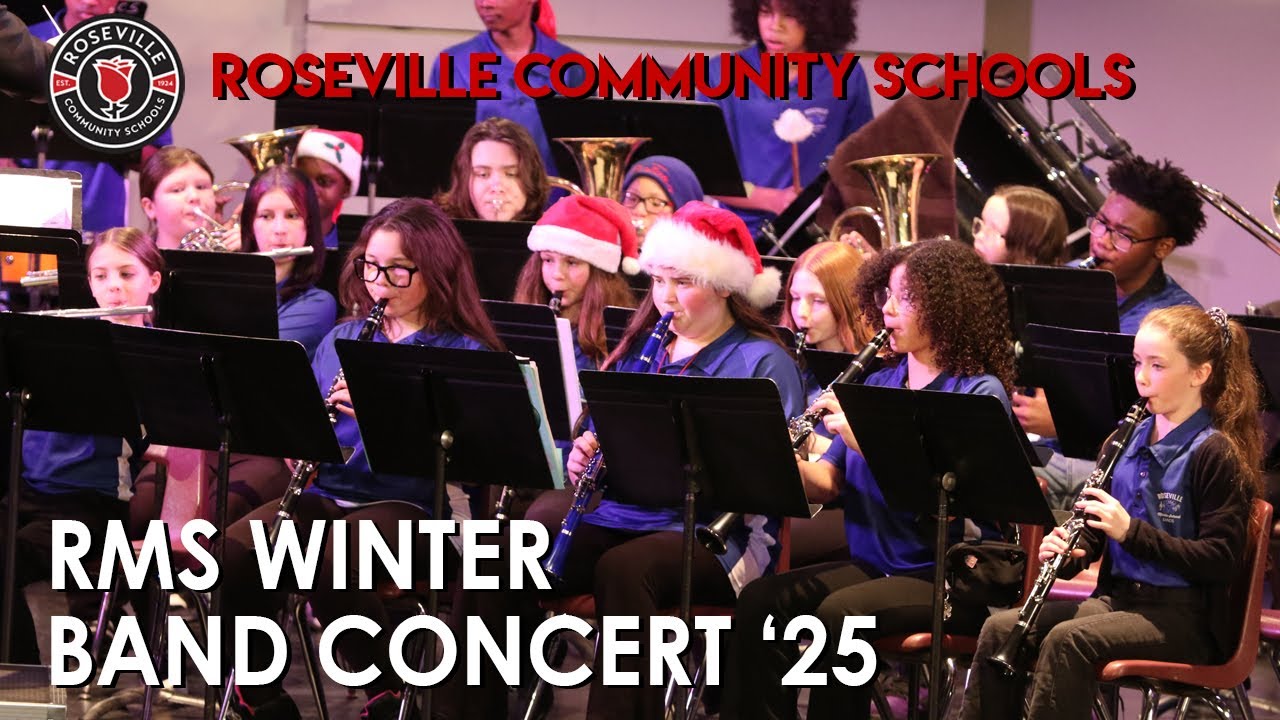 Roseville Middle School Winter Band Concert 2025