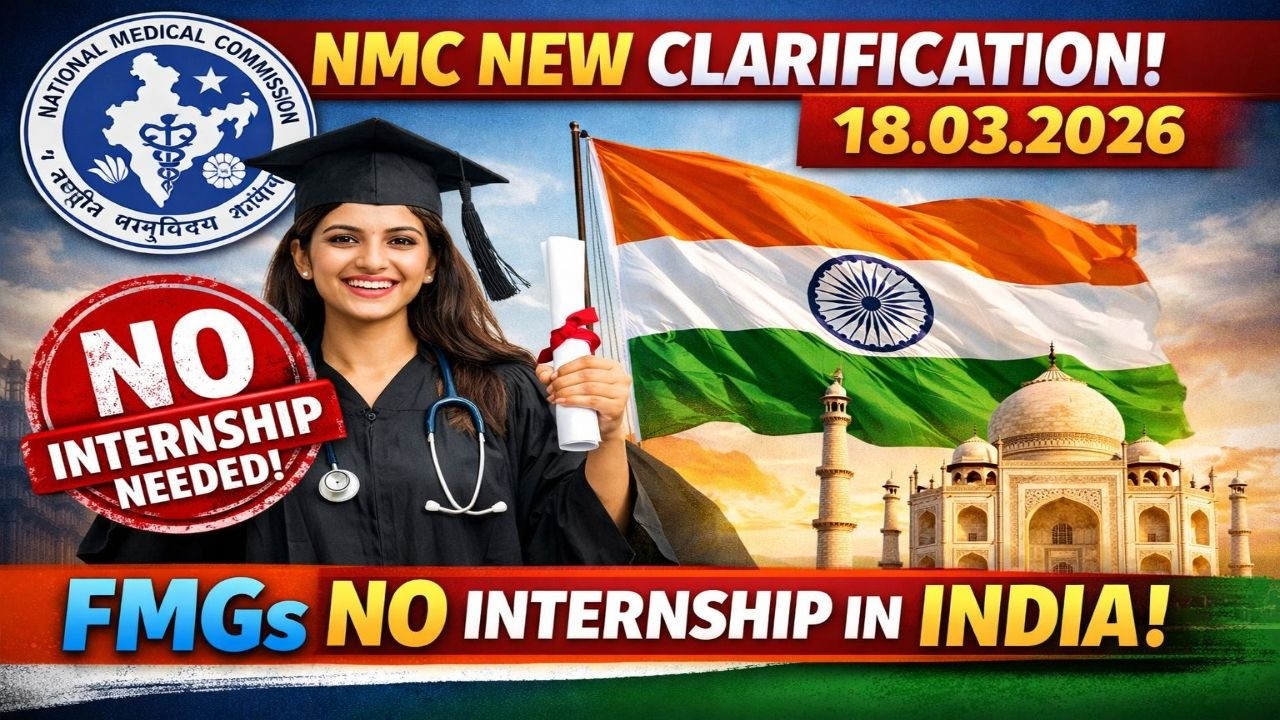 NMC NEW NOTICE 2026! Big Relief for FMGE Students | Online Class Compensation & Internship Update