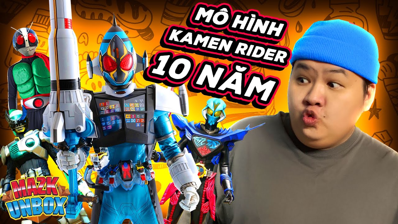 Unbox Bộ Mô Hình Kamen Rider 10 Năm Giá 2 Triệu | Mazk Unbox #37