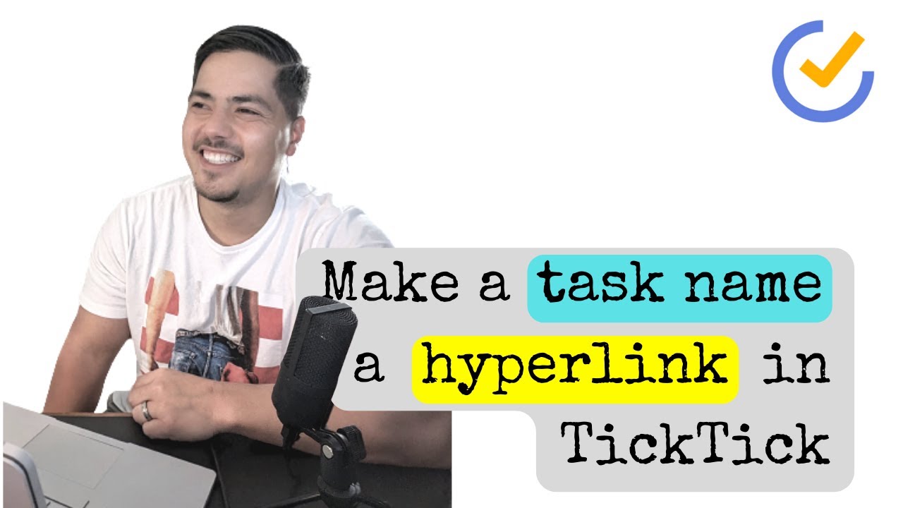 Make a task name a hyperlink in TickTick