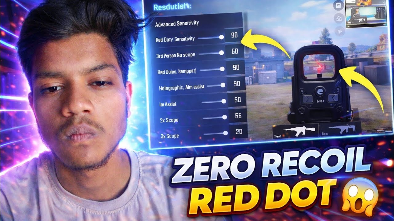 BGMI Best Advance Sensitivity 2026 🔥 Red Dot Zero Recoil Settings | No Gyro 👍