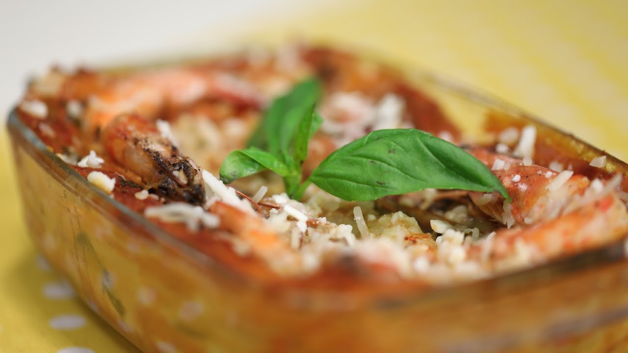 Lasagnes aux crevettes - لازانيا بالكروفات