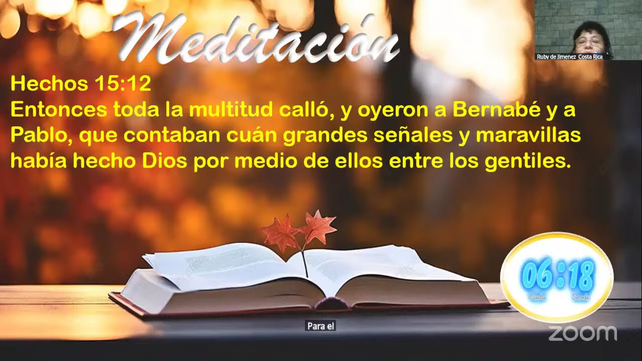 HECHOS 15:12 POR RUBY DE JIMÉNEZ