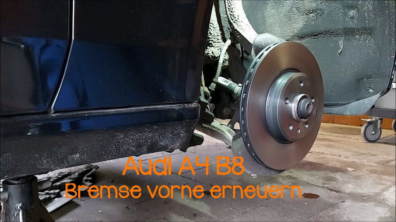 Audi A4 B8 Bremsscheiben und Beläge vorne erneuern