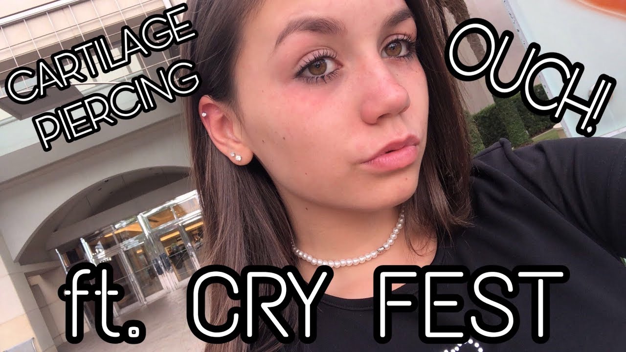 CARTILAGE PIERCING!! ft. cry fest!!!