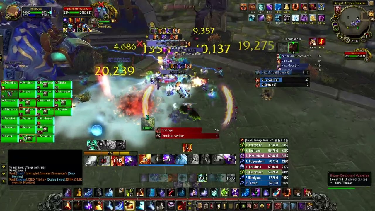 Horridon 25 Man Heroic - Fire Mage - Throne of Thunder - Mop Classic 