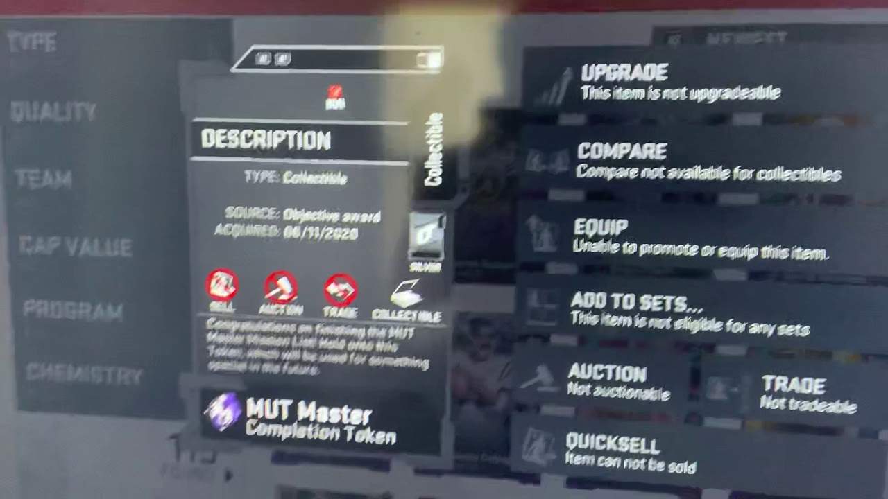 MUT MASTER COMPLETION TOKEN! WHAT IS IT AND WHAT DOES IT DO?