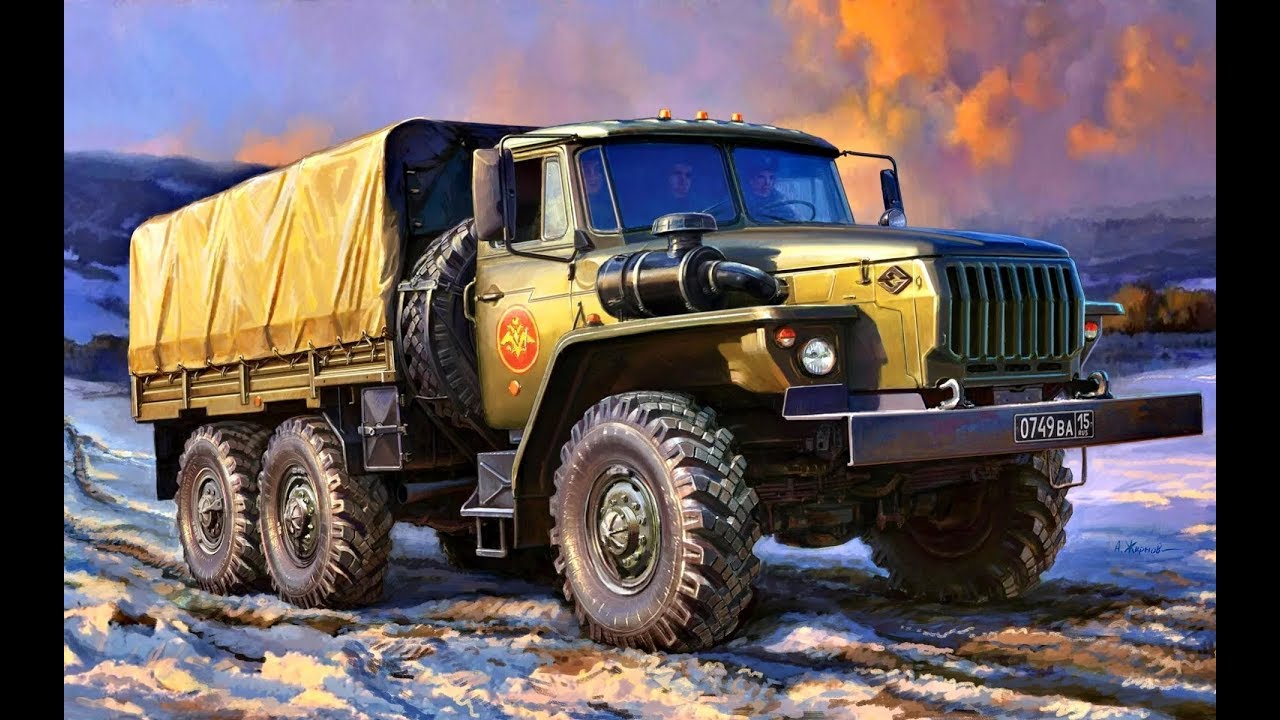 Покраска Уралов 4320 Zvezda/Trumpeter. Ч7.