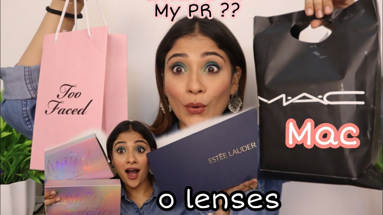 Huge What’s In my PR || Mac, too faced, estee lauder, o lense etc..