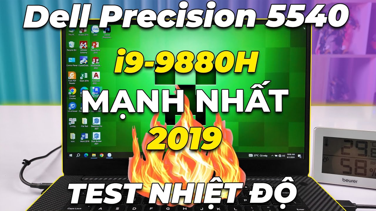 Test hiệu năng Core i9-9880H trên Dell Precision 5540: NÓNG PHỎNG TAY?