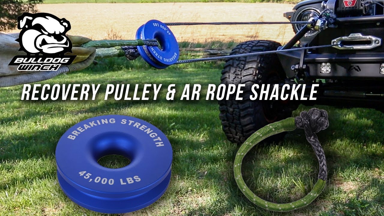 Bulldog Winch Recovery Pulley and AR Rope Shackle