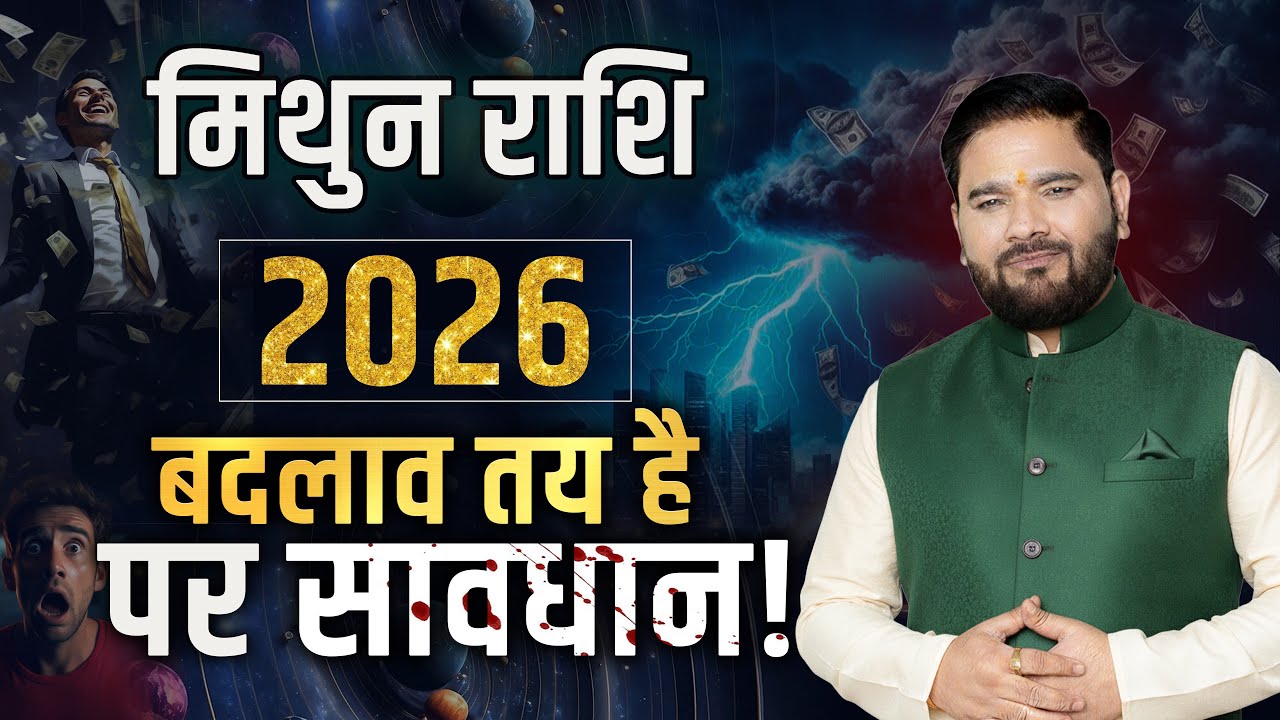 मिथुन राशि 2026: पैसा आएगा, लेकिन सावधान रहें | Astrologer Sachin Pandit