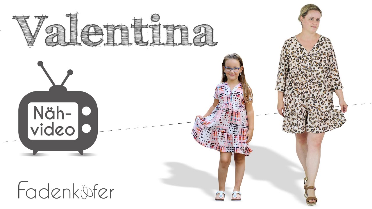 Kleid Valentina im Boho-Stil für Damen und Kinder
